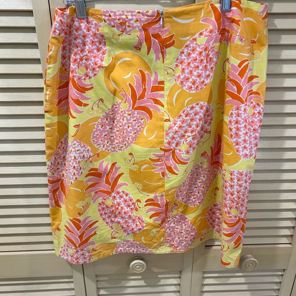 Vintage Pineapple print 🍍🍍Lilly Pulitzer skirt. Size 12 - Picture 8 of 16